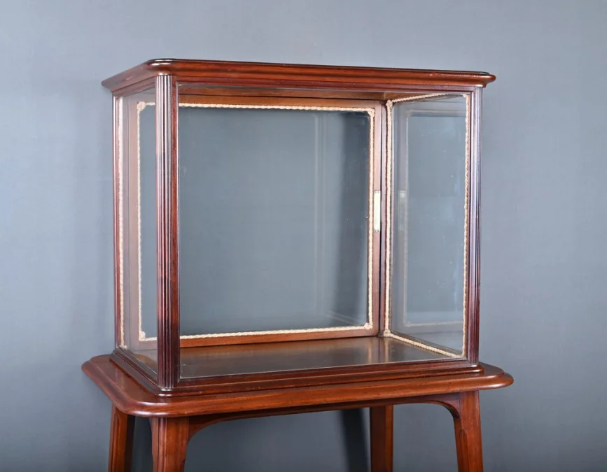 Vitrine de Présentation en Acajou, Art Nouveau – 1900
