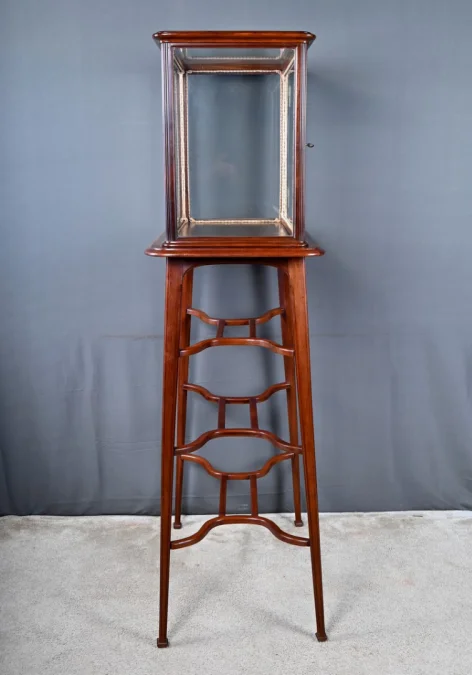 Vitrine de Présentation en Acajou, Art Nouveau – 1900