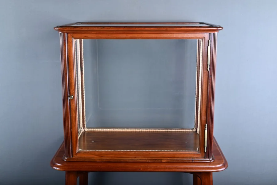 Vitrine de Présentation en Acajou, Art Nouveau – 1900