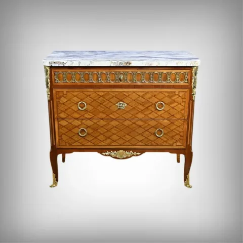 FRENCH TRANSITION STYLE CHEST OF DRAWERS