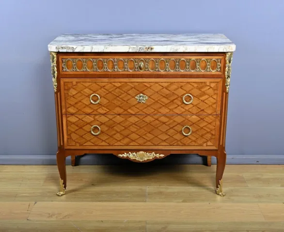 FRENCH TRANSITION STYLE CHEST OF DRAWERS