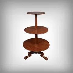Serviteur Muet en Acajou, style Chippendale, Angleterre- Fin XIXe
