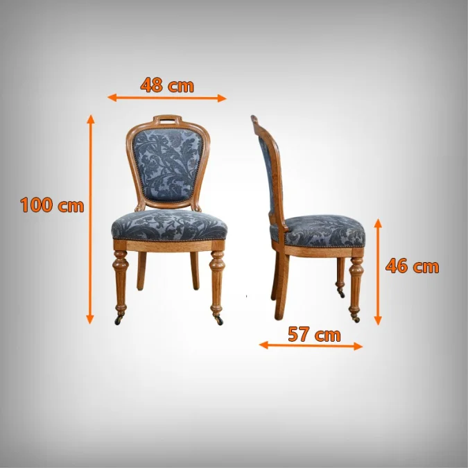 Paire de Chaises en Chêne, style Louis-Philippe – Milieu XXe