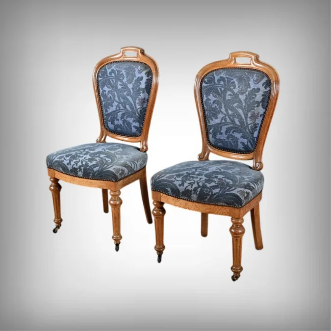 Paire de Chaises en Chêne, style Louis-Philippe – Milieu XXe