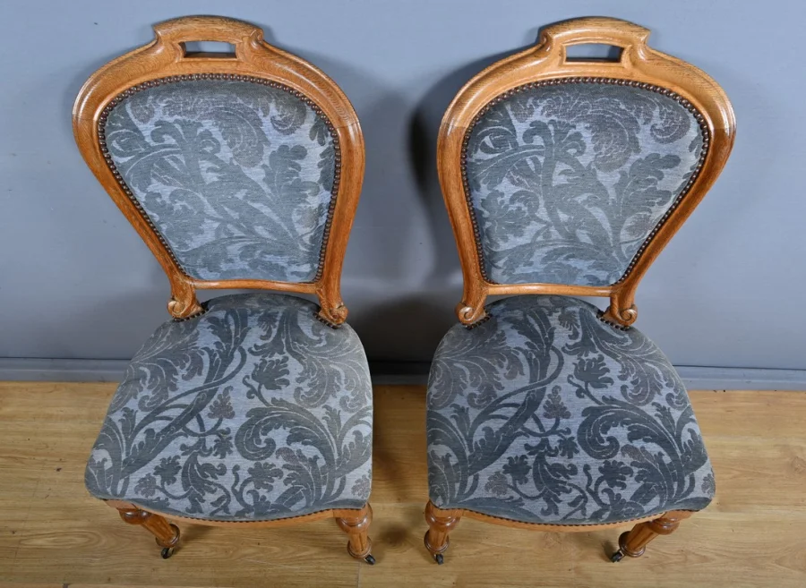 Paire de Chaises en Chêne, style Louis-Philippe – Milieu XXe