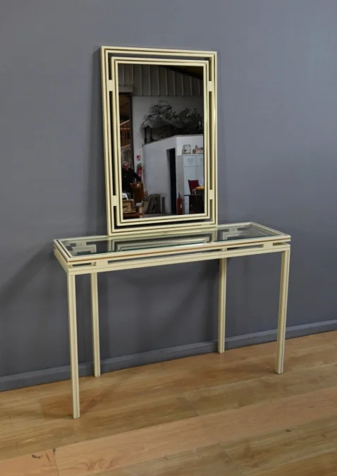 Ensemble Miroir & Console, signés Pierre Vandel – 1970