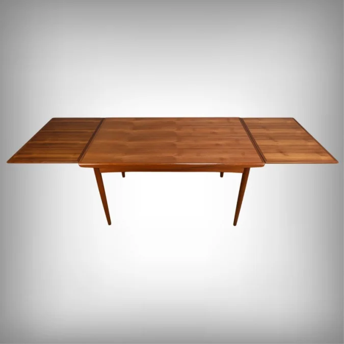 Table Extensible en Teck, Dyrlund, Danemark – 1960