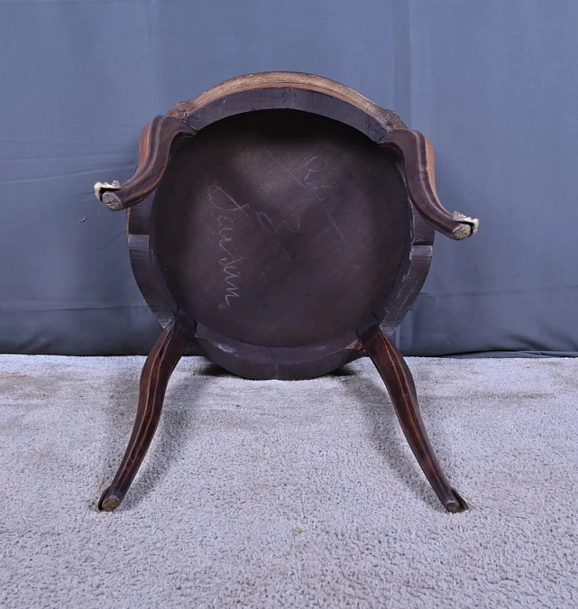 Guéridon en Marqueterie, style Louis XV – 1re partie XXe