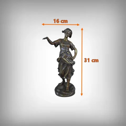 Bronze « La Pêcheuse », signé H. Giraud – 2ème partie XIXe
