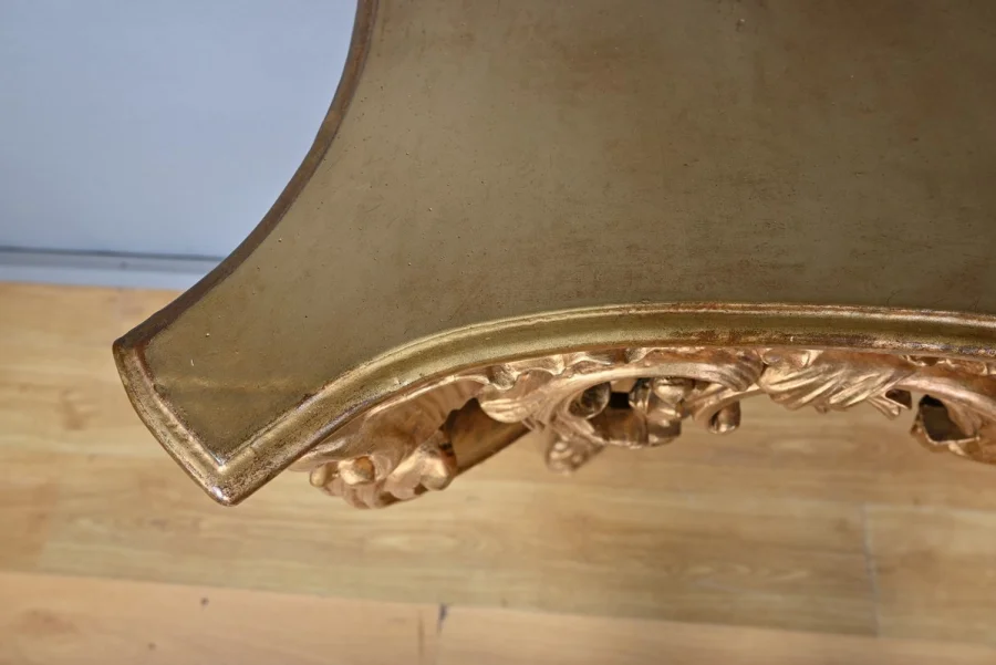 Importante Console d’Applique en Bois Doré, style Louis XV – Milieu XXe