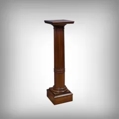 Colonne en Noyer Massif, style Louis XVI – Fin XIXe