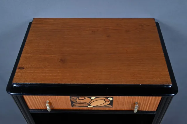 ART DECO PERIOD MARQUETRY CABINET