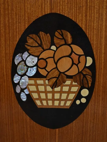 ART DECO PERIOD MARQUETRY CABINET