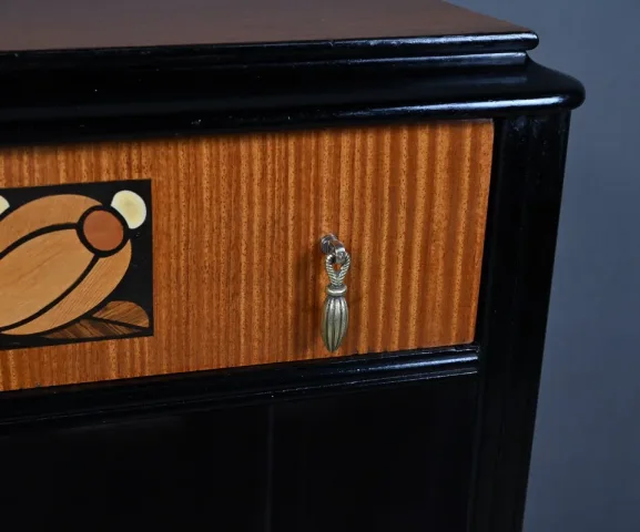 ART DECO PERIOD MARQUETRY CABINET