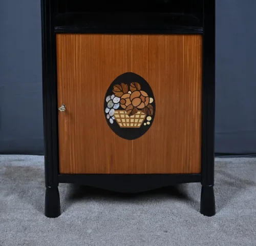 ART DECO PERIOD MARQUETRY CABINET