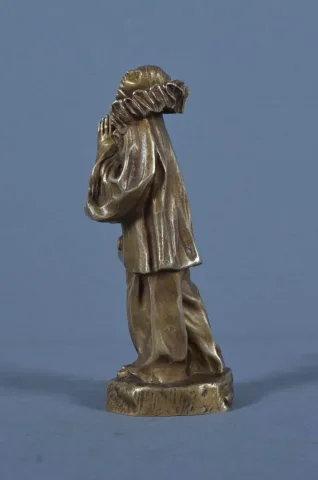 Petit Bronze « Pierrot », signé L. Alliot – Début XXe