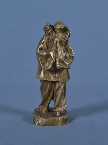 Petit Bronze « Pierrot », signé L. Alliot – Début XXe