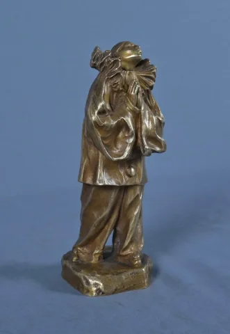 Petit Bronze « Pierrot », signé L. Alliot – Début XXe