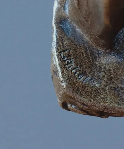 Petit Bronze « Pierrot », signé L. Alliot – Début XXe