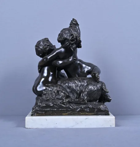 Bronze « L’enfance de Bacchus » d’après Clodion – 2ème partie XIXe
