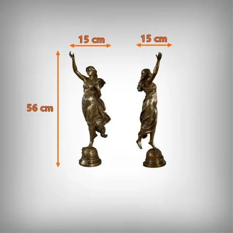 Important Bronze « L’Étoile du Matin », signé A. Gaudez – Fin XIXe