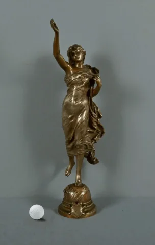 Important Bronze « L’Étoile du Matin », signé A. Gaudez – Fin XIXe