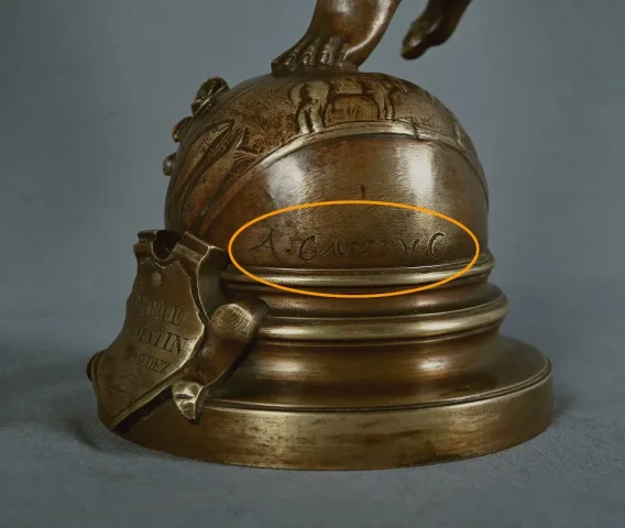 Important Bronze « L’Étoile du Matin », signé A. Gaudez – Fin XIXe