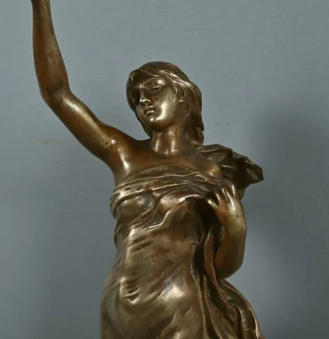 Important Bronze « L’Étoile du Matin », signé A. Gaudez – Fin XIXe