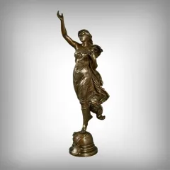 Important Bronze « L’Étoile du Matin », signé A. Gaudez – Fin XIXe