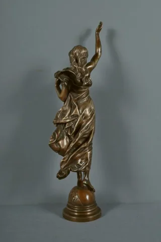 Important Bronze « L’Étoile du Matin », signé A. Gaudez – Fin XIXe
