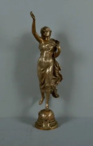 Important Bronze « L’Étoile du Matin », signé A. Gaudez – Fin XIXe