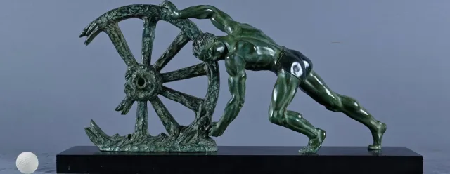 Important Bronze « Allégorie de la Force », Art Déco – 1940