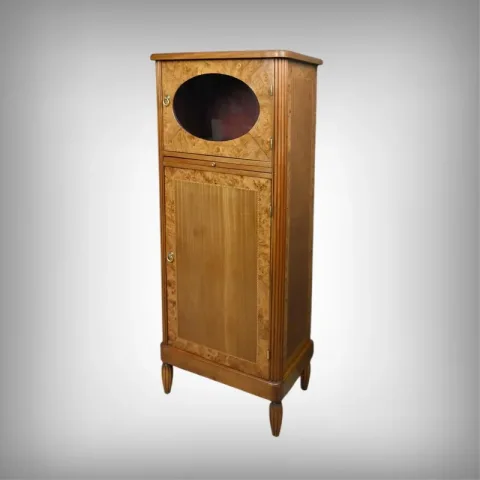 Meuble en Loupe de Thuya et Acajou, époque Art Déco – Début XXe