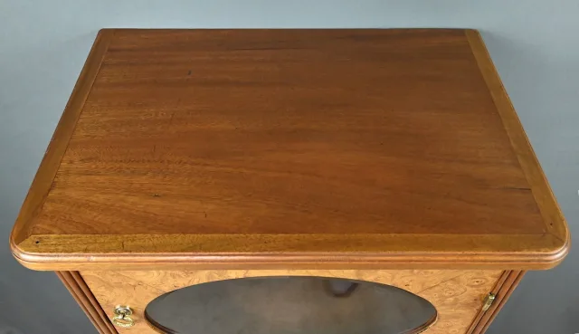 Meuble en Loupe de Thuya et Acajou, époque Art Déco – Début XXe