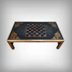 LOW TABLE with CHESSBOARD TOP