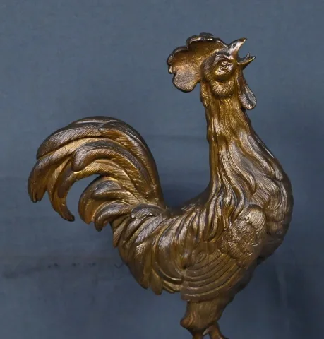 Bronze « Le Coq », signé G. Guesnet – Fin XIXe