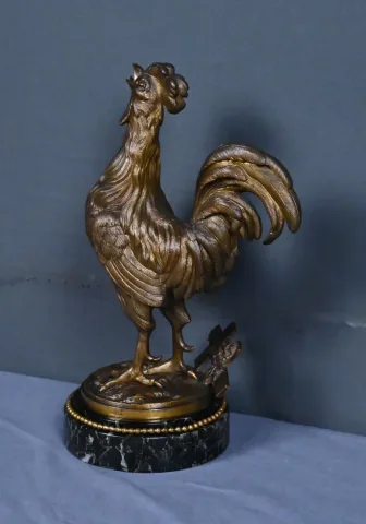 Bronze « Le Coq », signé G. Guesnet – Fin XIXe