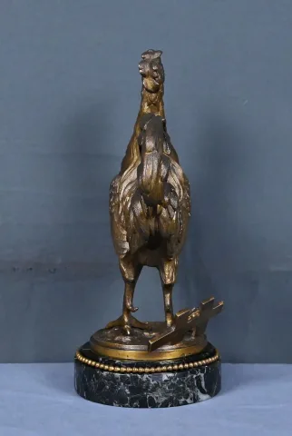Bronze « Le Coq », signé G. Guesnet – Fin XIXe