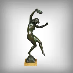 Bronzetänzerin, signiert von C. Binder