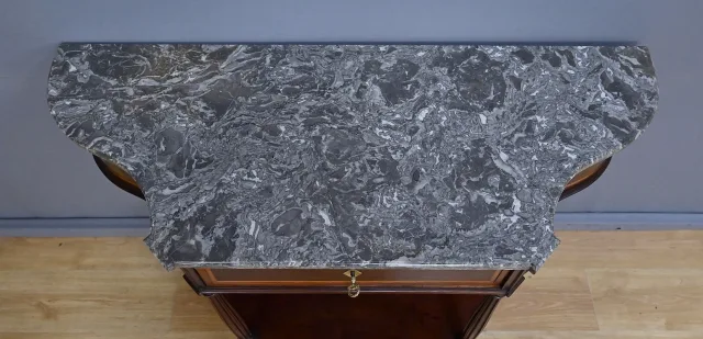 Console en Acajou & Marbre, époque Louis XVI – Fin XVIIIe