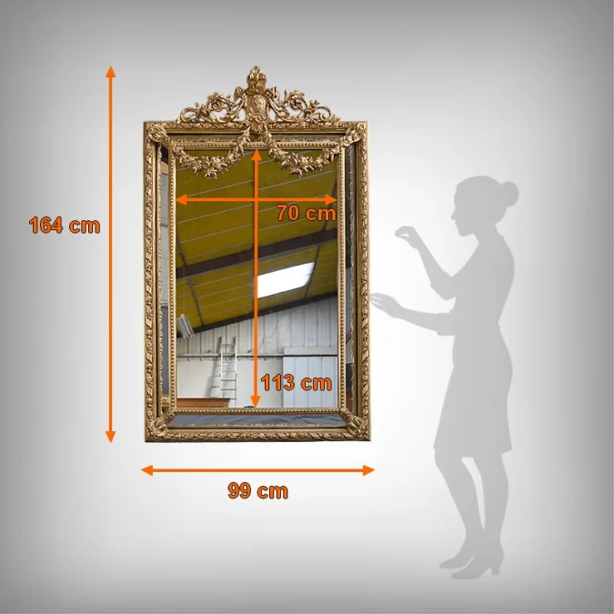 LOUIS XVI  STYLE MIRROR