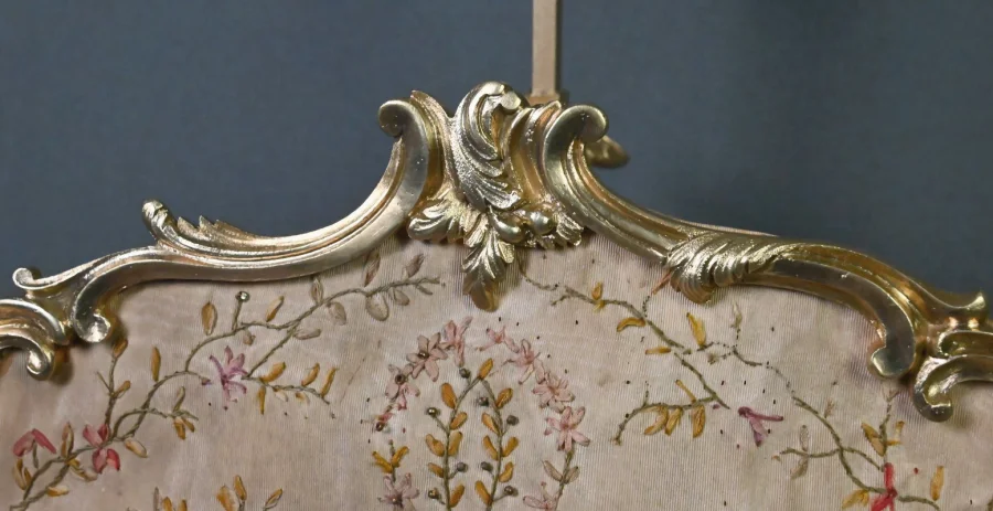Chandelier à Écran en Bronze doré, style Louis XV – Milieu XIXe