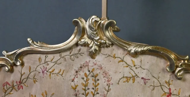Chandelier à Écran en Bronze doré, style Louis XV – Milieu XIXe