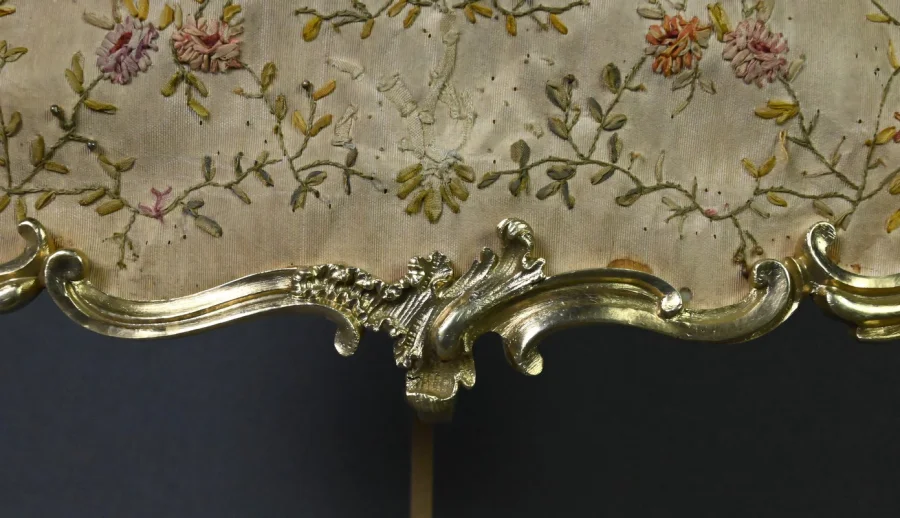 Chandelier à Écran en Bronze doré, style Louis XV – Milieu XIXe
