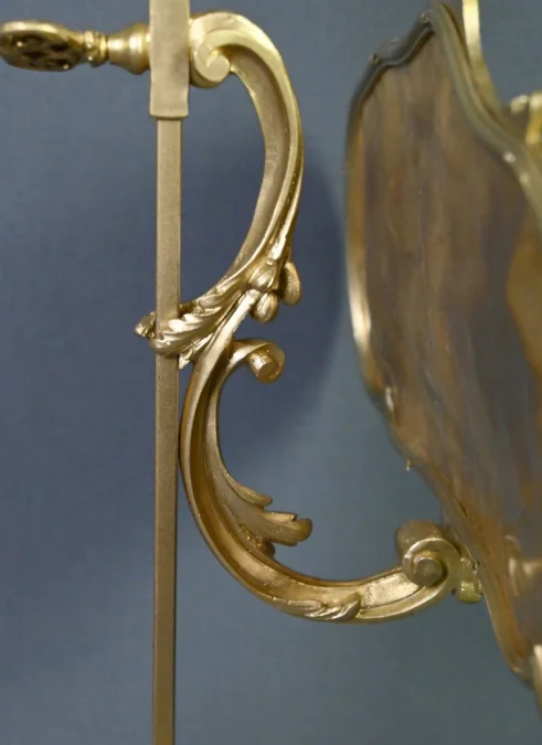 Chandelier à Écran en Bronze doré, style Louis XV – Milieu XIXe