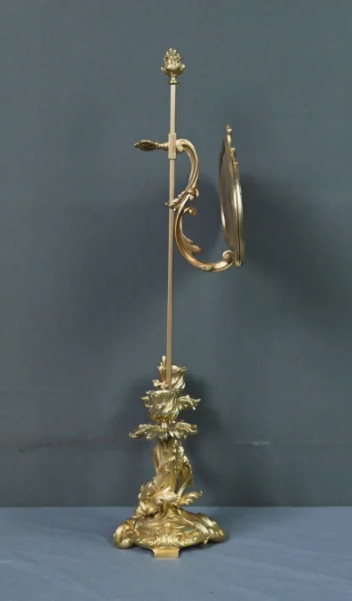 Chandelier à Écran en Bronze doré, style Louis XV – Milieu XIXe