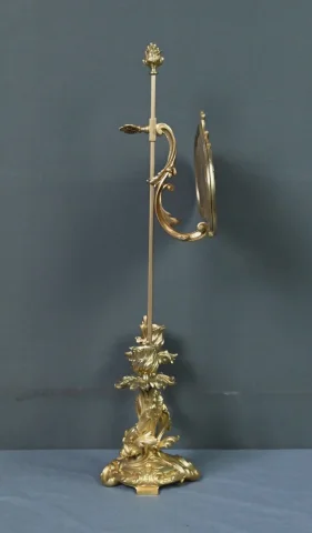 Chandelier à Écran en Bronze doré, style Louis XV – Milieu XIXe