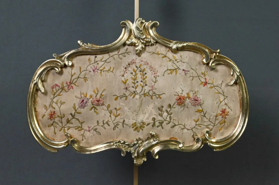Chandelier à Écran en Bronze doré, style Louis XV – Milieu XIXe