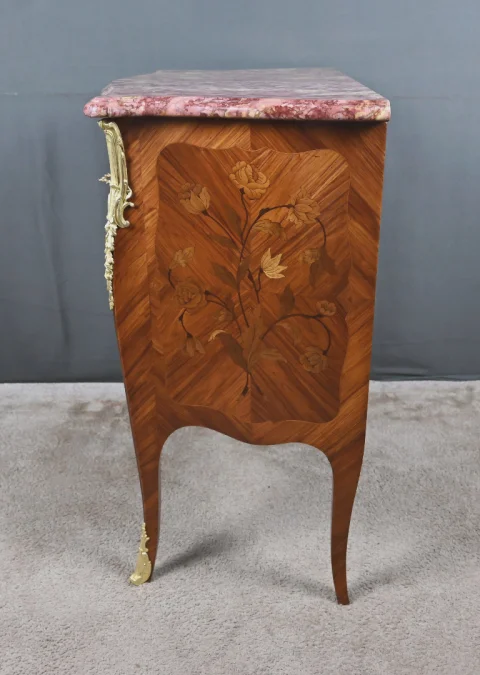 Petite Commode en Marqueterie, style Louis XV – Début XXe