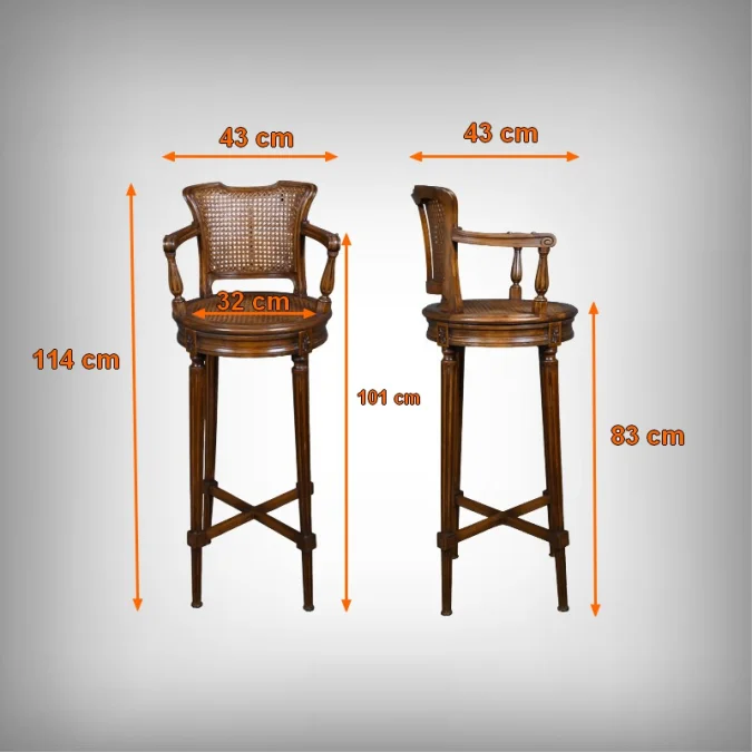 LOUIS XVI STYLE HIGH CHAIR